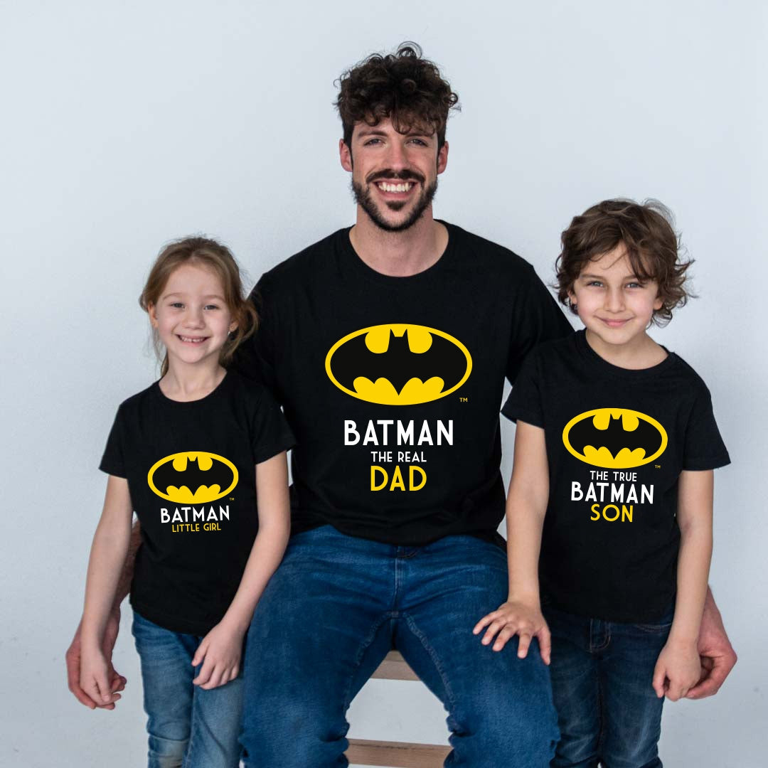 Camiseta The Batman para mama papa nino y nina. Camiseta igual para madre e hija padre e hijo para toda la familia