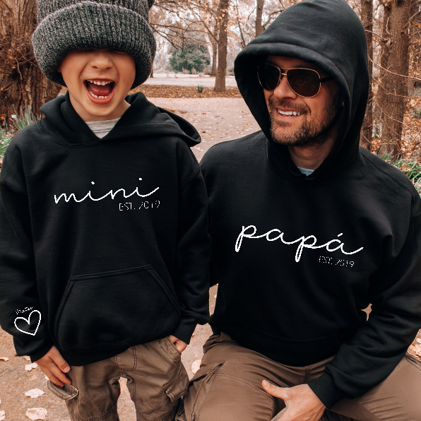 Sudadera Con Capucha Fashion Nova Family Goals - Gris Marrón Para Hombre