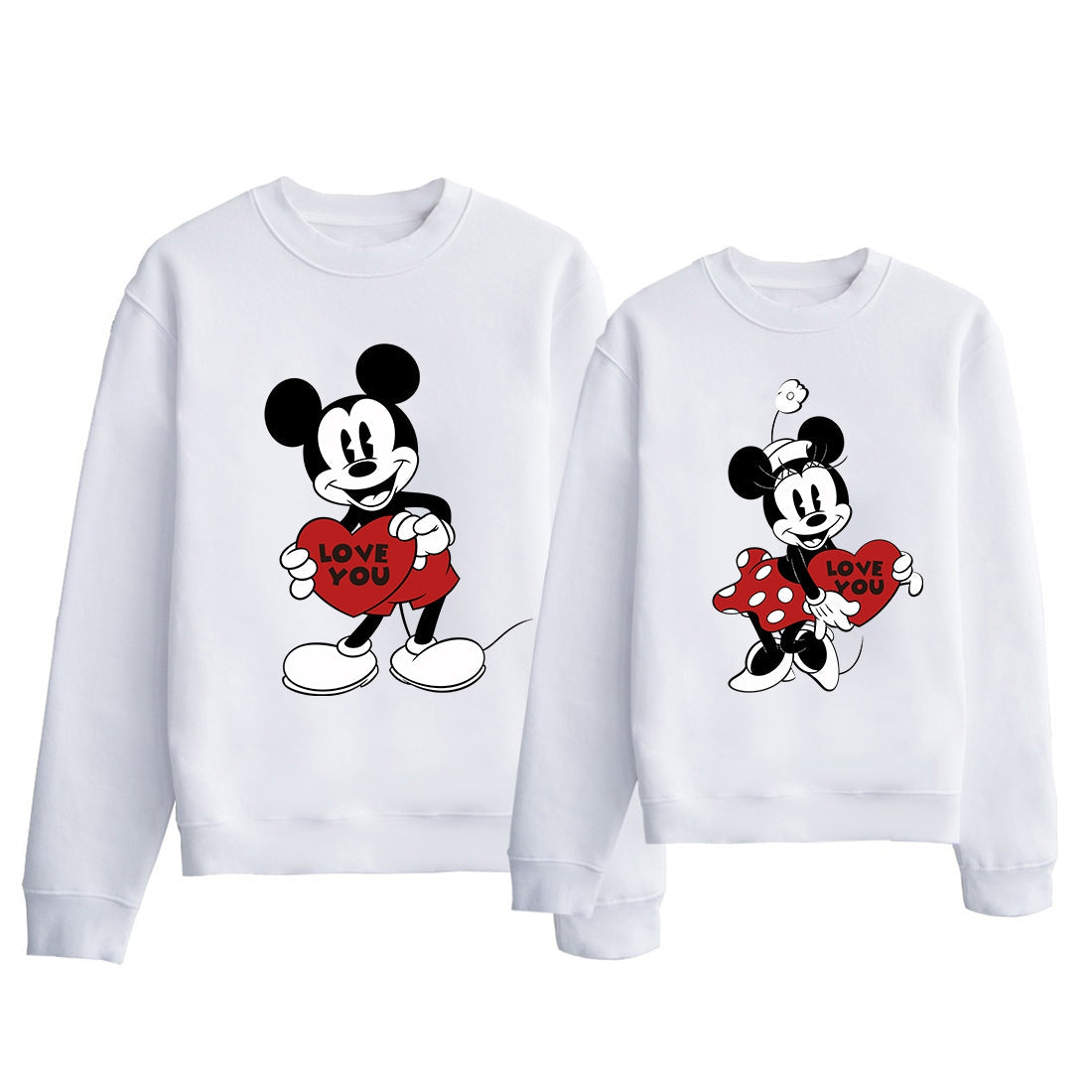 Mickey Mouse Sudadera De Navidad Hombre Minnie Sudaderas Mujer