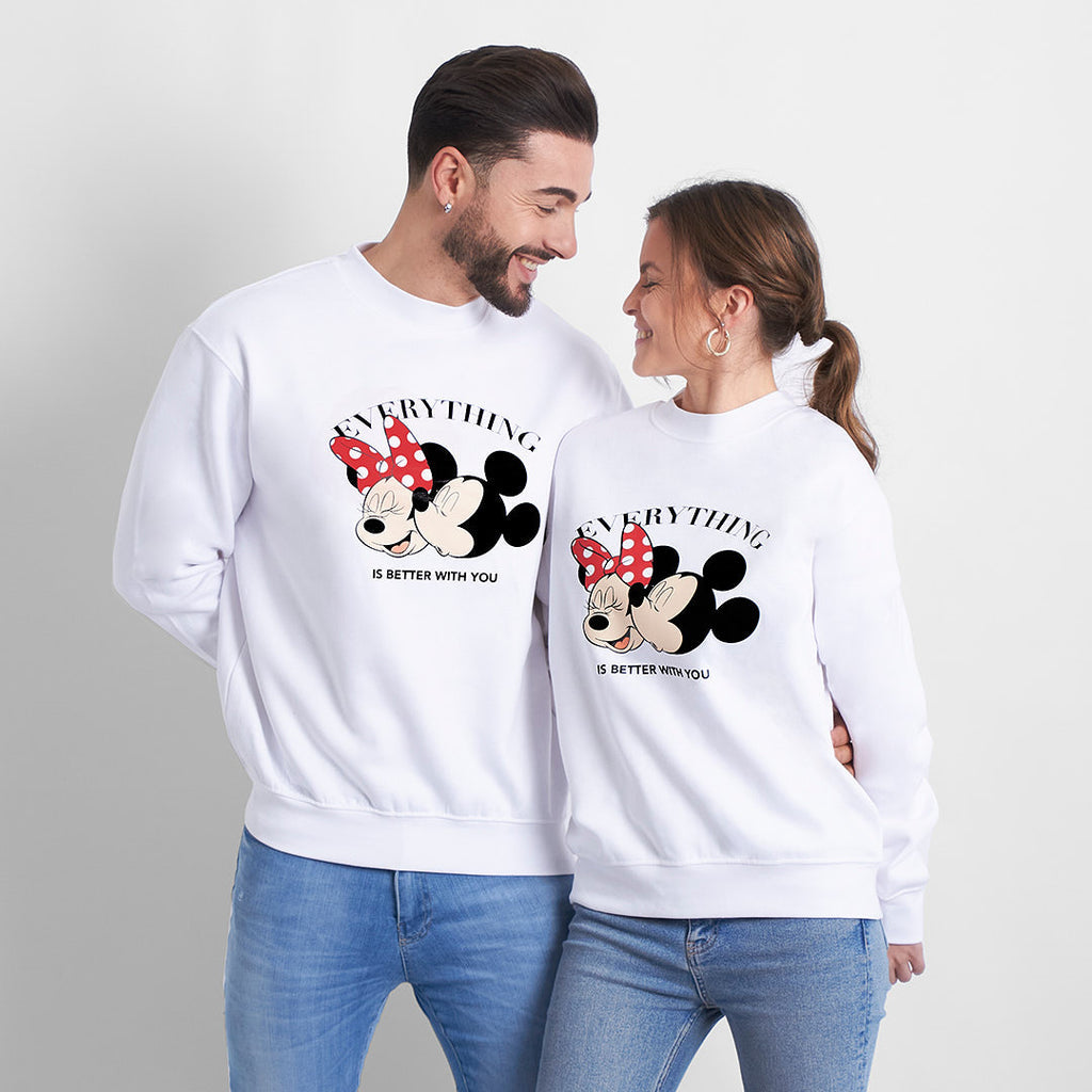 Sudadera Mickey & Minnie everything is better with u