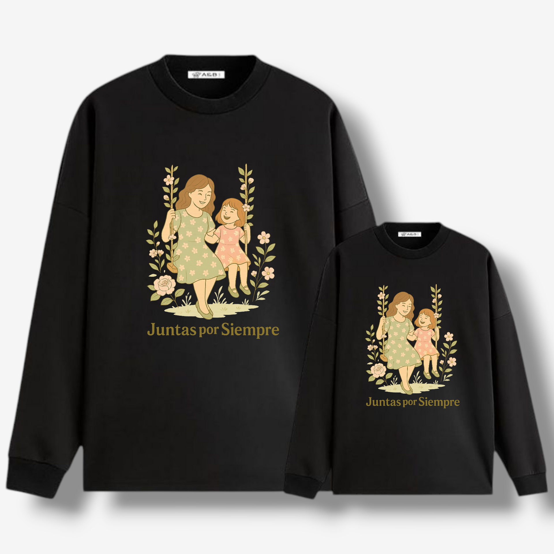 Sudadera Juntas por Siempre Flores