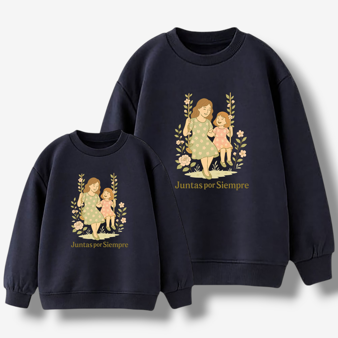 Sudadera Juntas por Siempre Flores