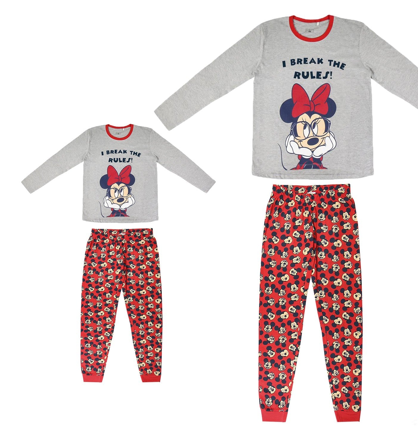 Pijama Mickey-Minnie gafotas