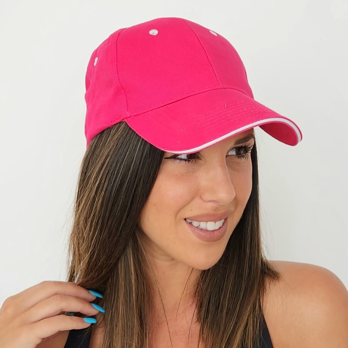 Gorra deportiva fucsia