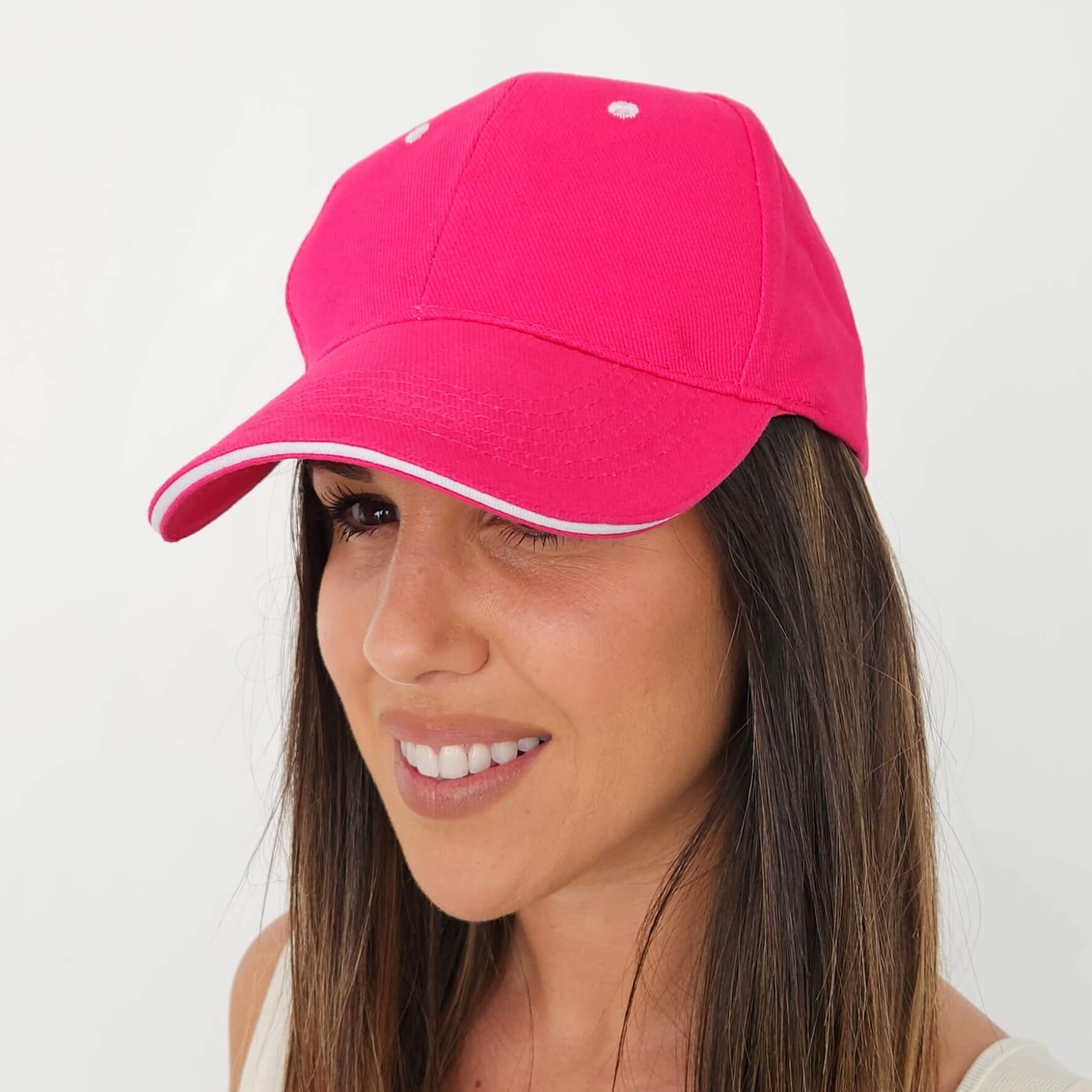 Gorra deportiva fucsia