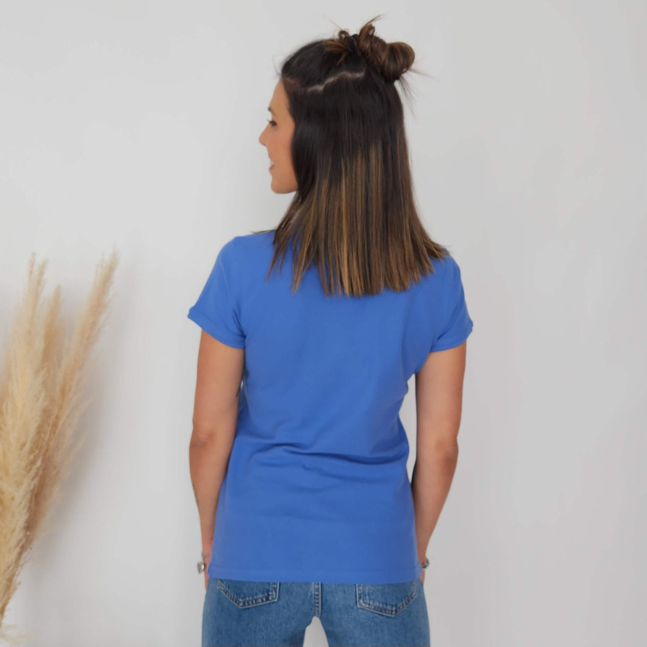 Polo azul 100% algodón