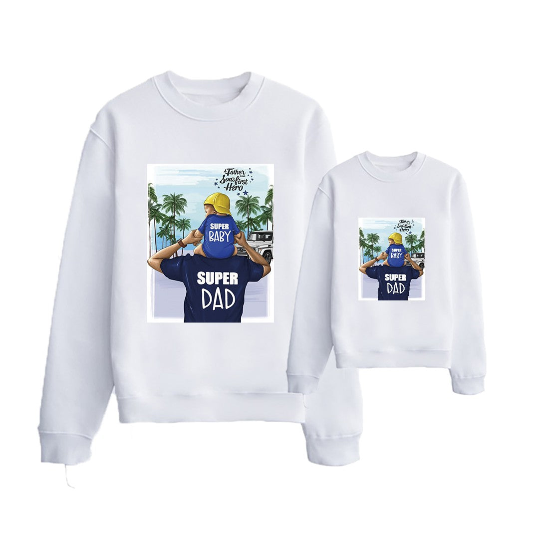 Sudadera Super Baby & Super Dad