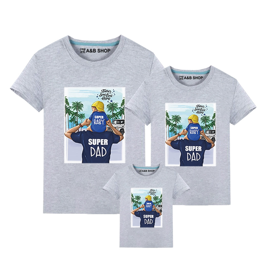 Camiseta Super Baby & Super Dad!!