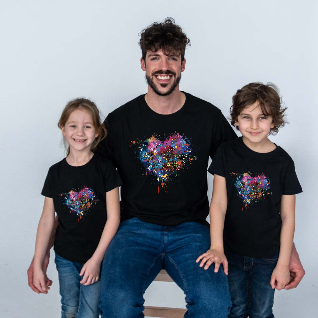 Camiseta Corazón degradado