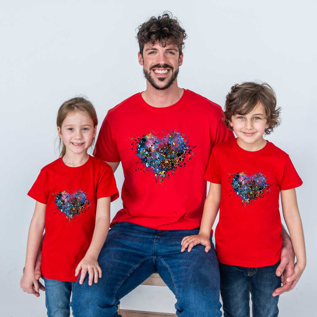 Camiseta Corazón degradado