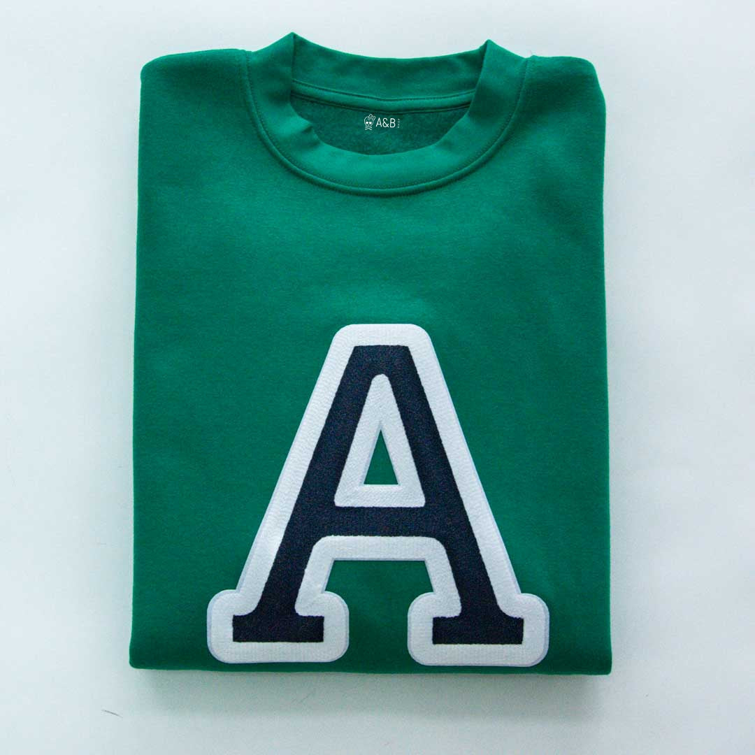 Sudadera Iniciales Verde