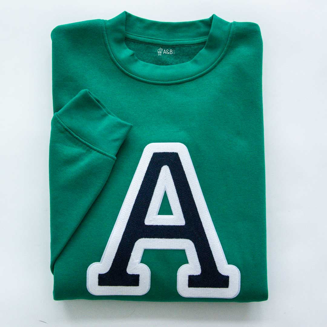 Sudadera Iniciales Verde