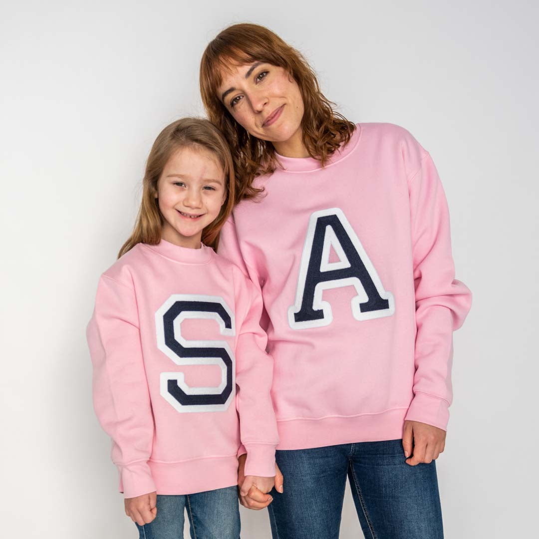 Sudadera Iniciales Rosa