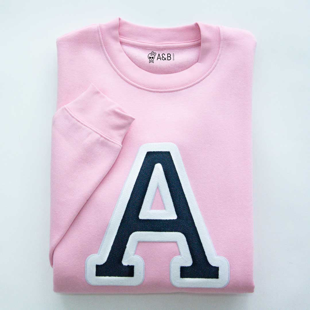 Sudadera Iniciales Rosa