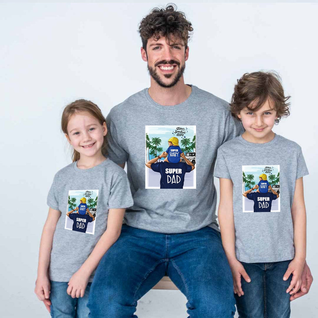 Camiseta Super Baby & Super Dad!!