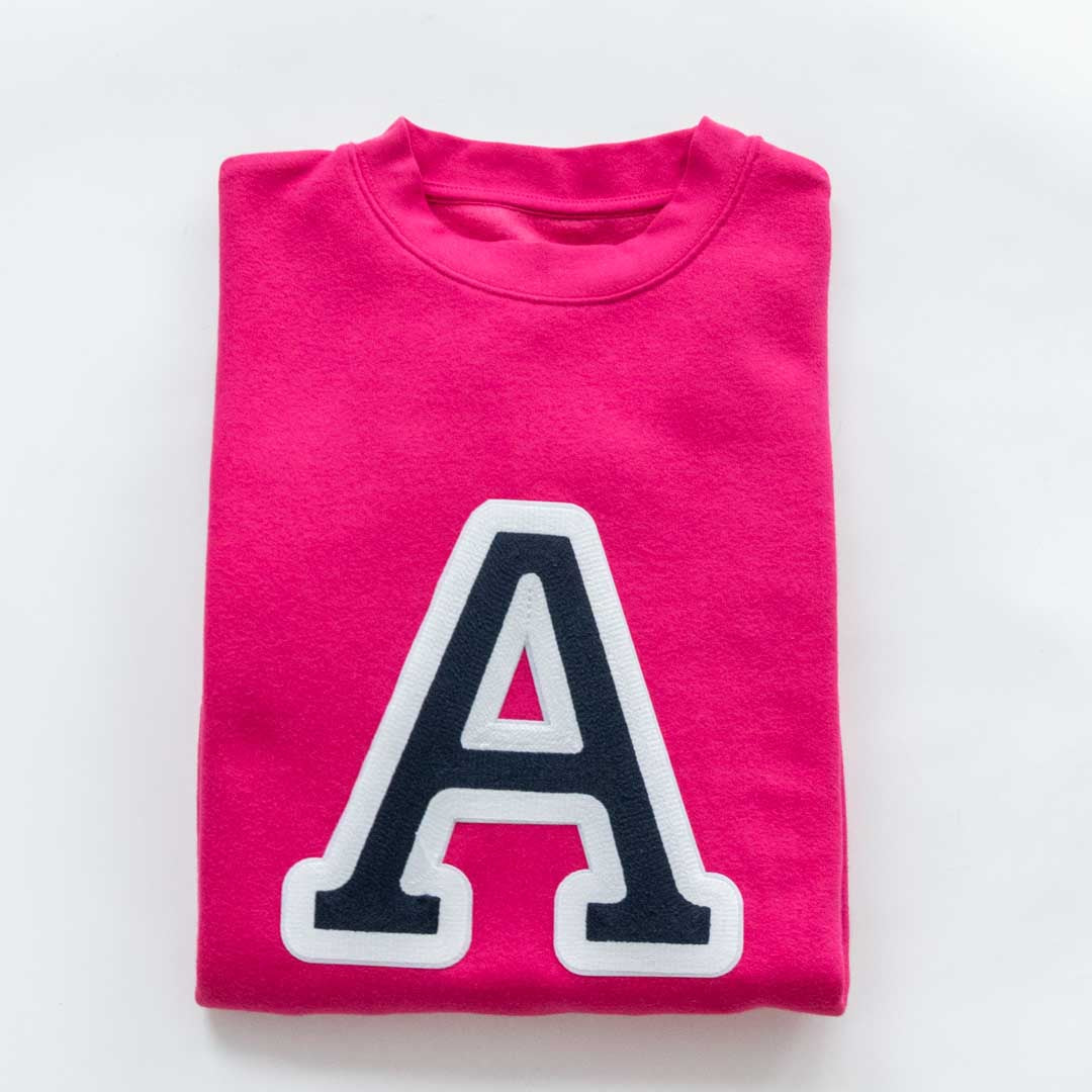 Sudadera Iniciales Fucsia