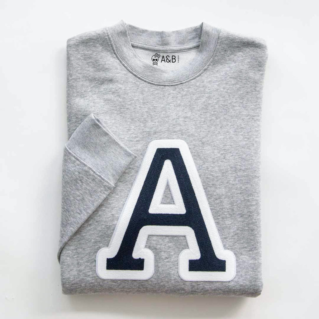 Sudadera Iniciales Gris