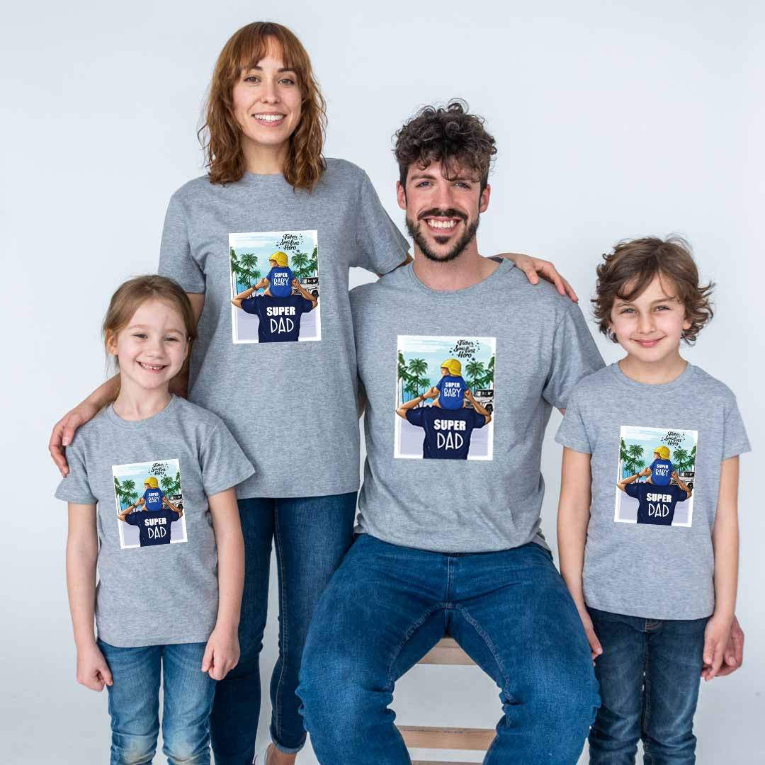 Camiseta Super Baby & Super Dad!!