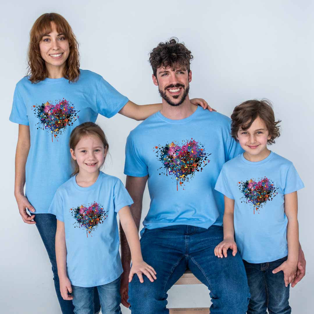 Camiseta Corazón degradado