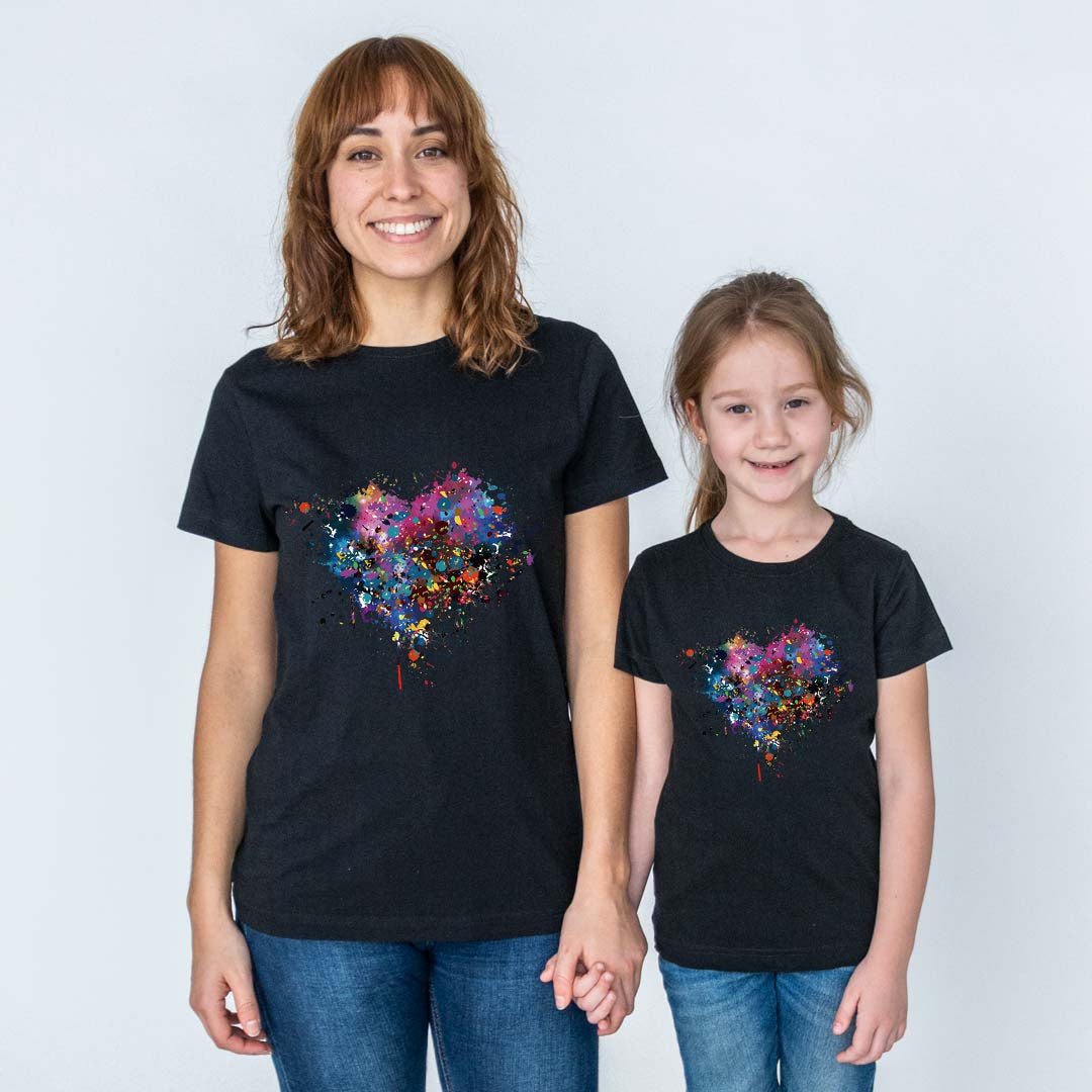 Camiseta Corazón degradado