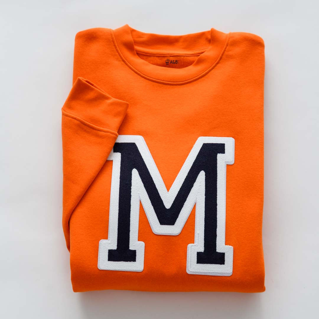 Sudadera Iniciales Naranja