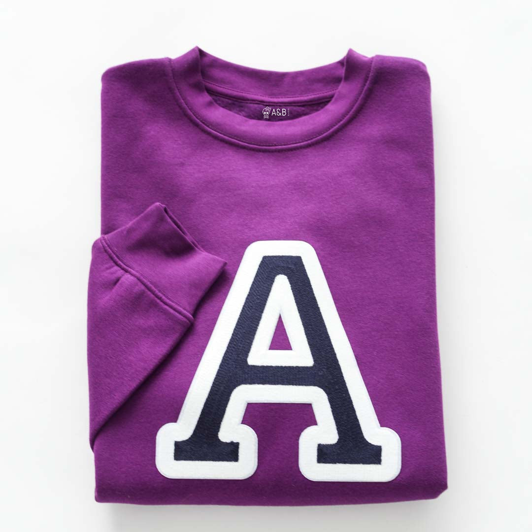 Sudadera Iniciales Violeta