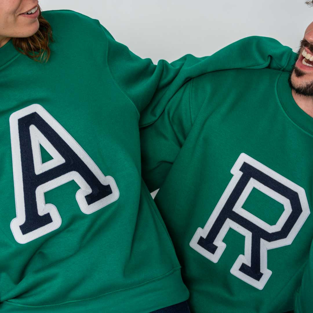 Sudadera Iniciales Verde