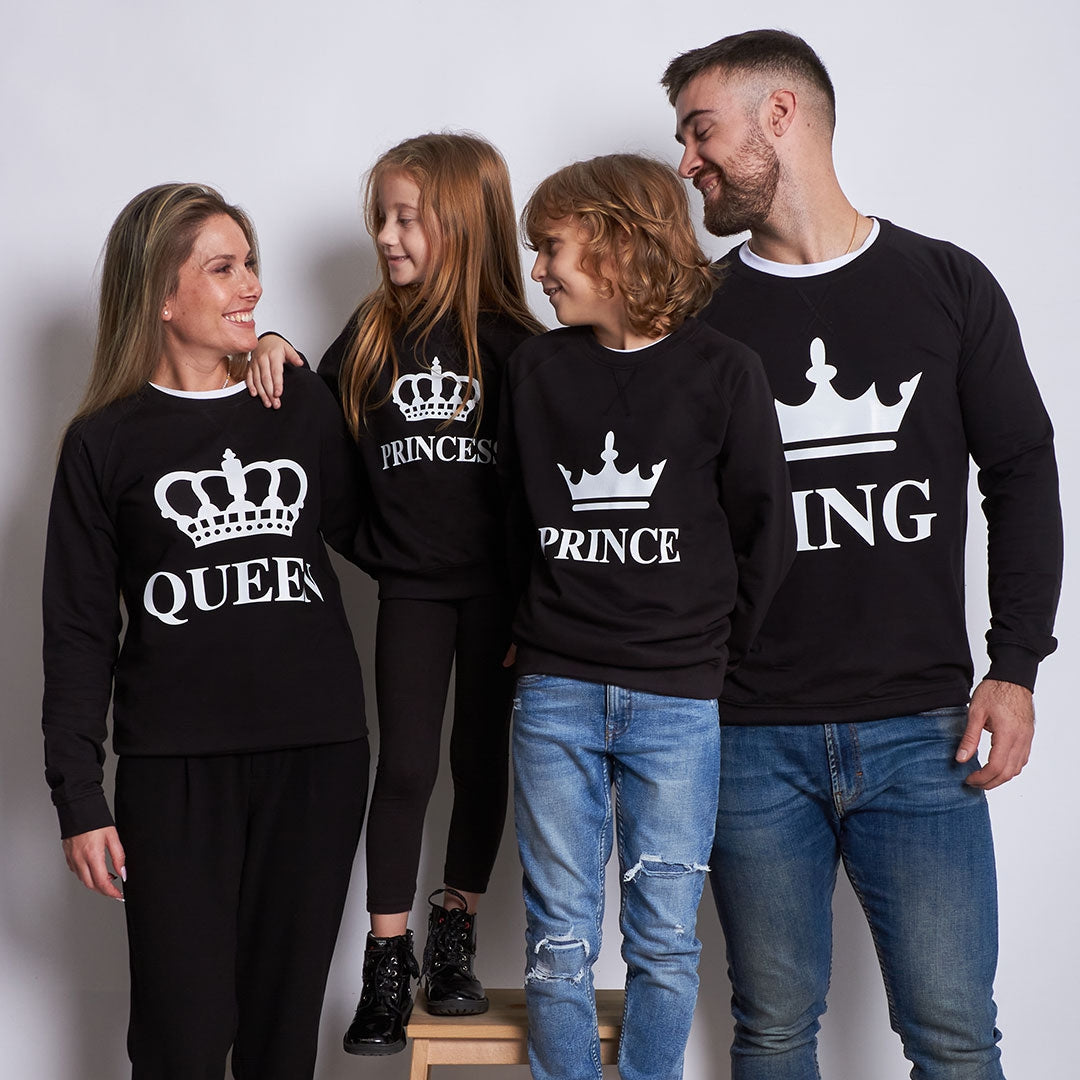 Sudadera Crown King-Queen-Prince-Princess