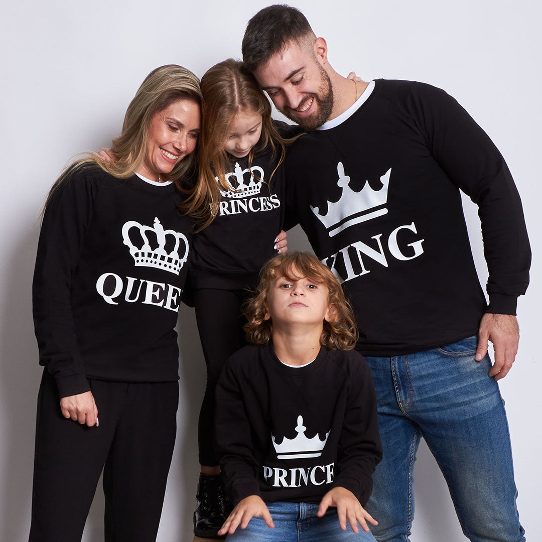 Sudadera Crown King-Queen-Prince-Princess