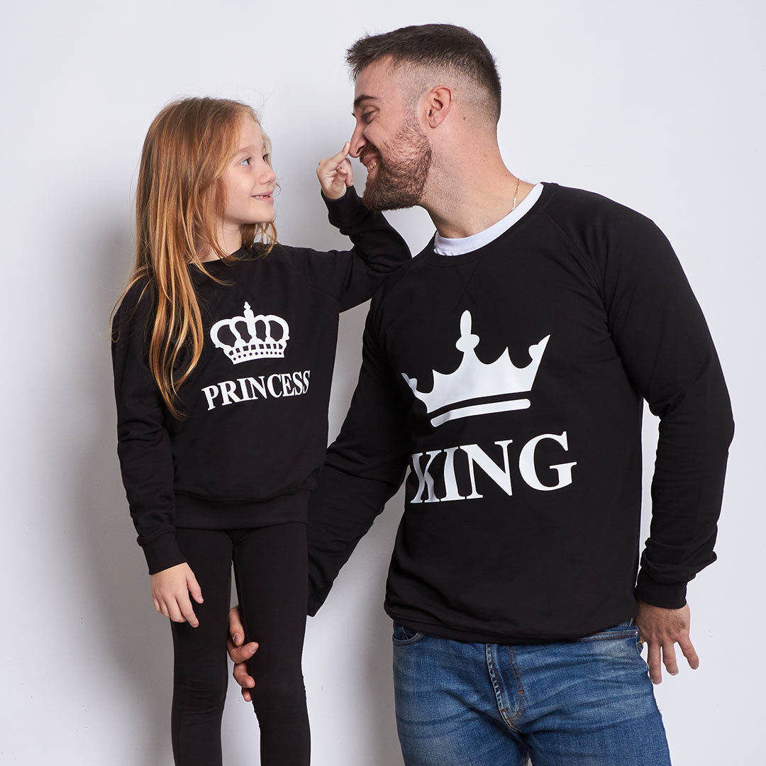 Sudadera Crown King-Queen-Prince-Princess