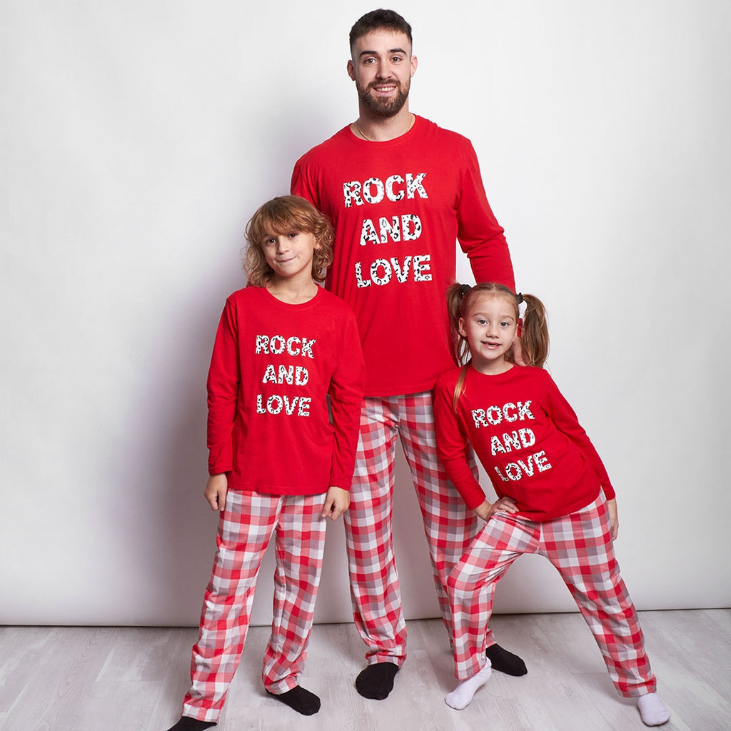 Pijama Rock and Love camiseta y pantalón rojo