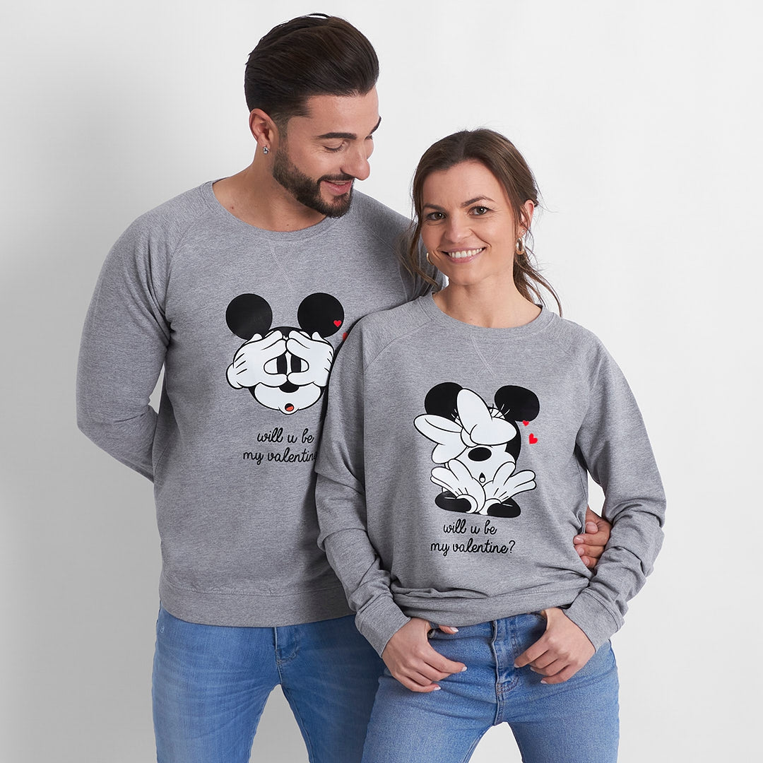 Sudadera Mickey & Minnie will u be my valentine