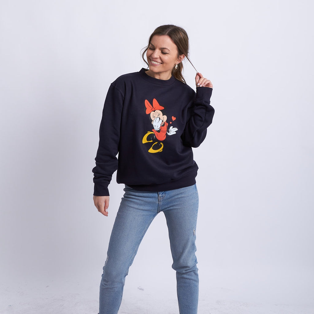 Sudadera Shy Mickey & Minnie hearts