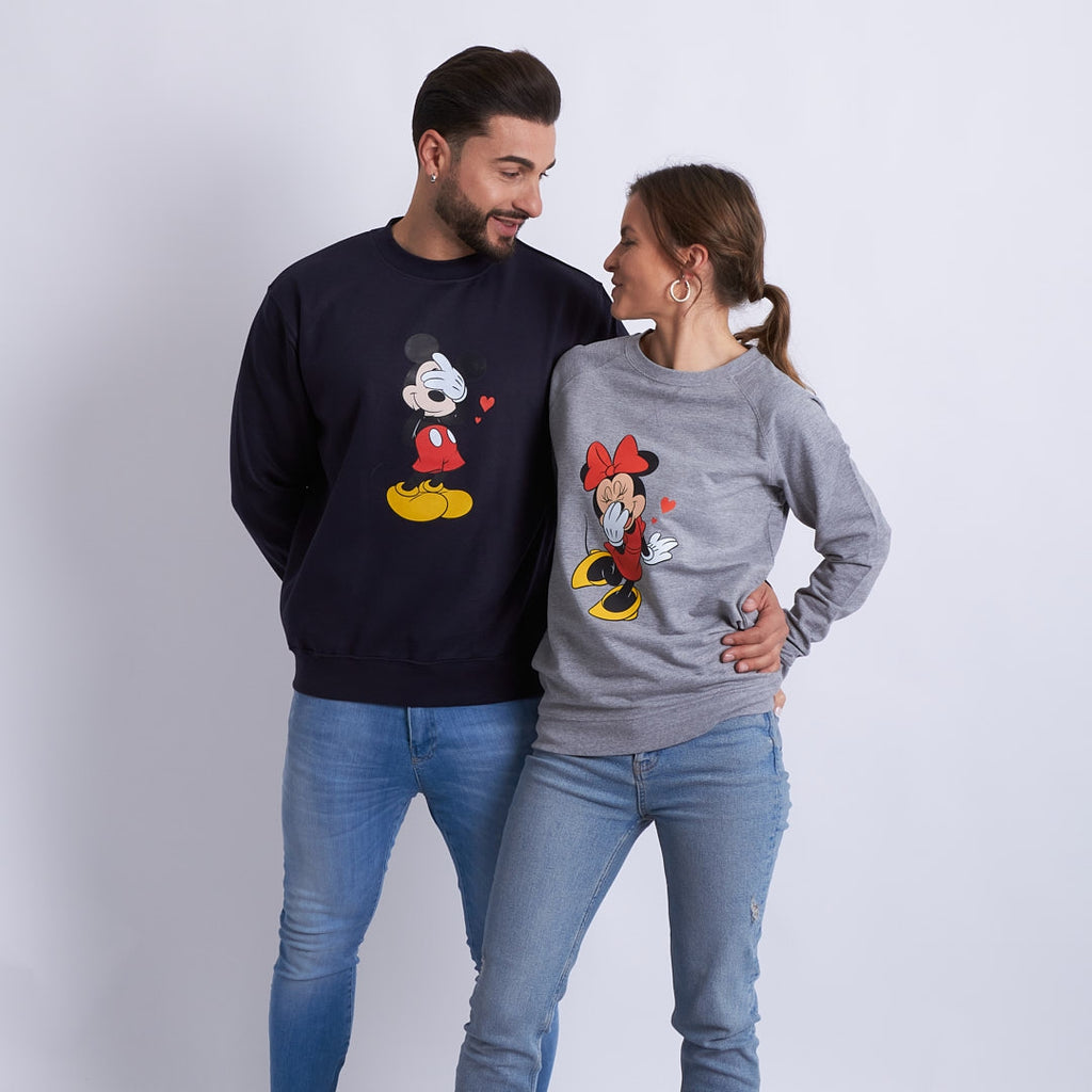 Sudadera Shy Mickey & Minnie hearts