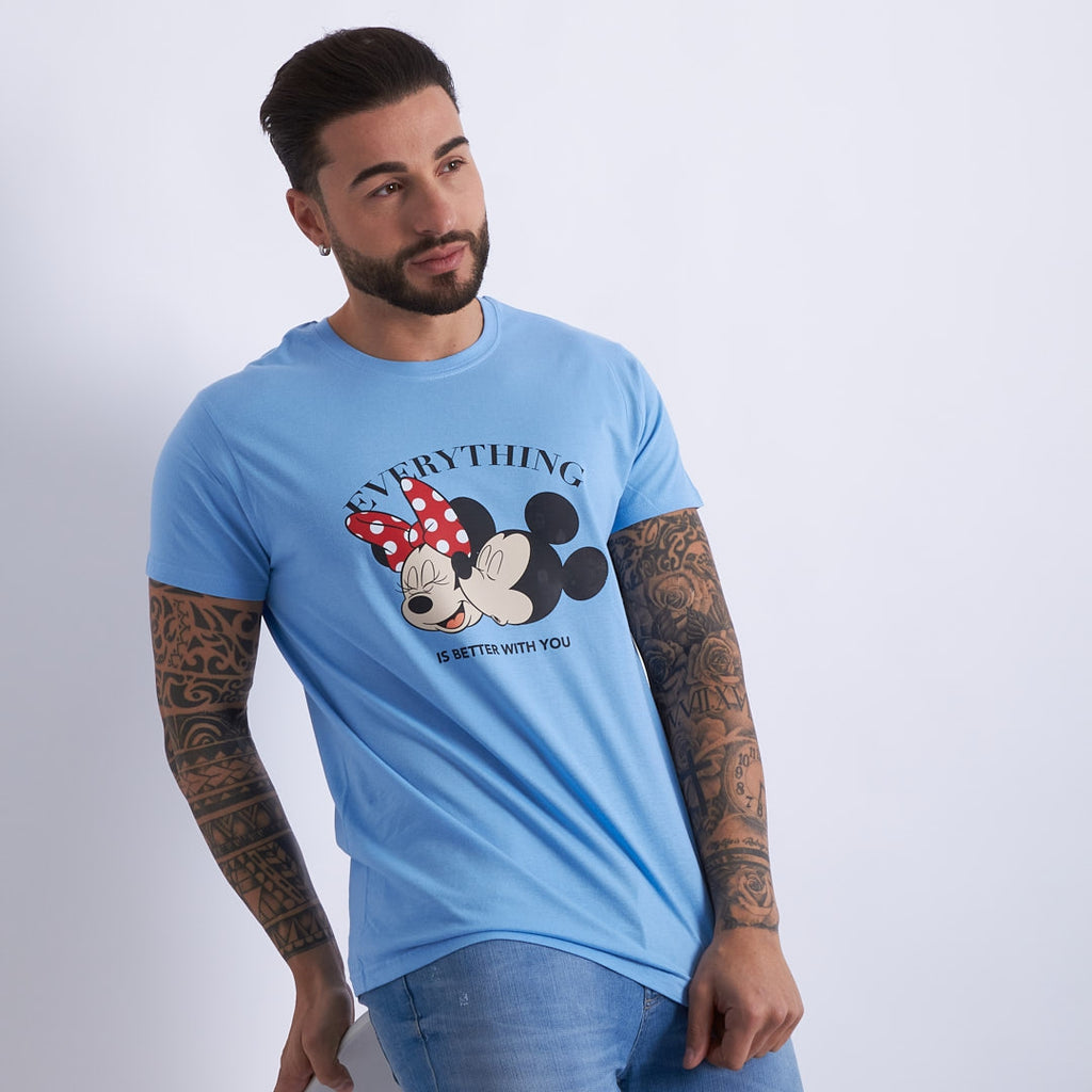 Camiseta Mickey & Minnie everything is better with u