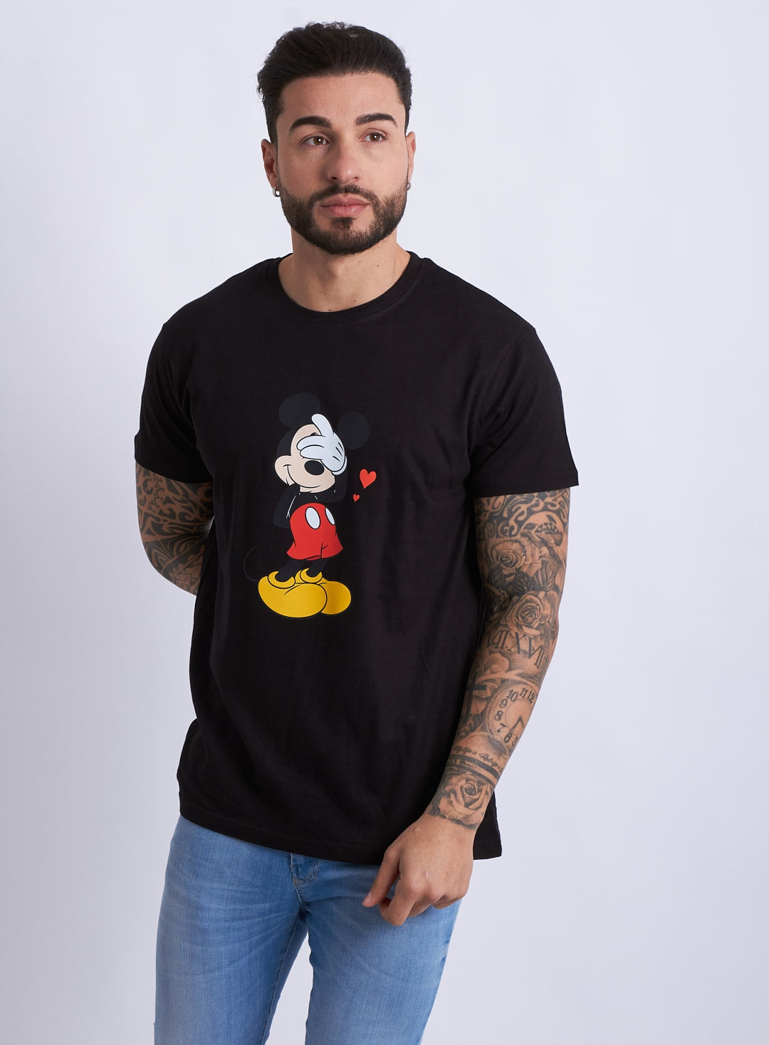 Camiseta Shy Mickey & Minnie hearts