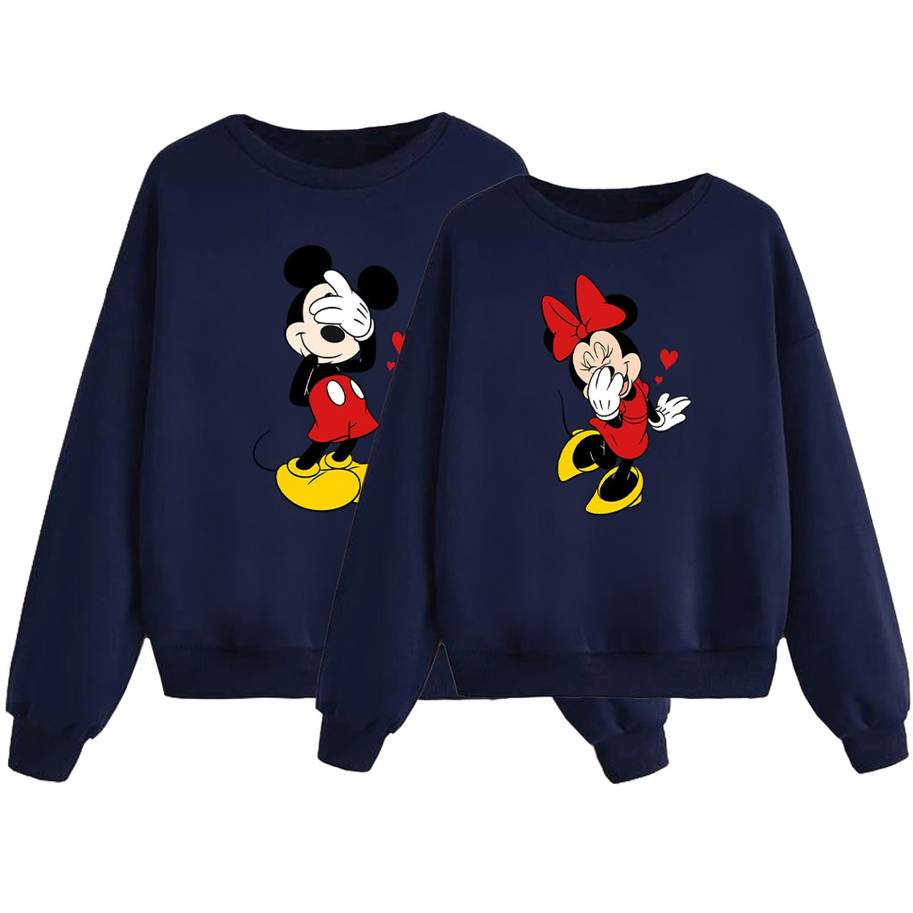 Sudadera Shy Mickey & Minnie hearts