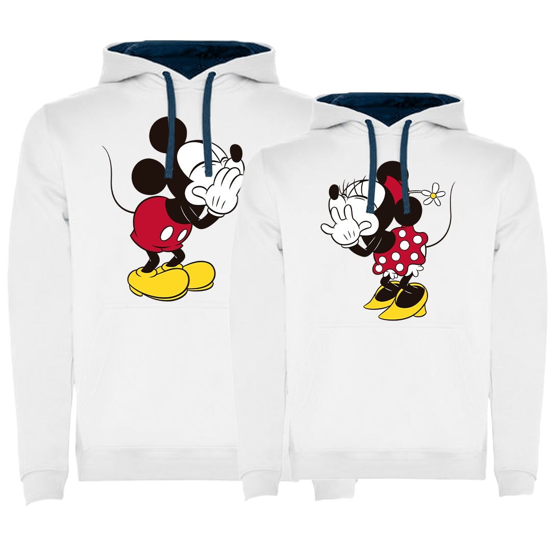 Sudadera premium Mickey & Minnie secret bicolor