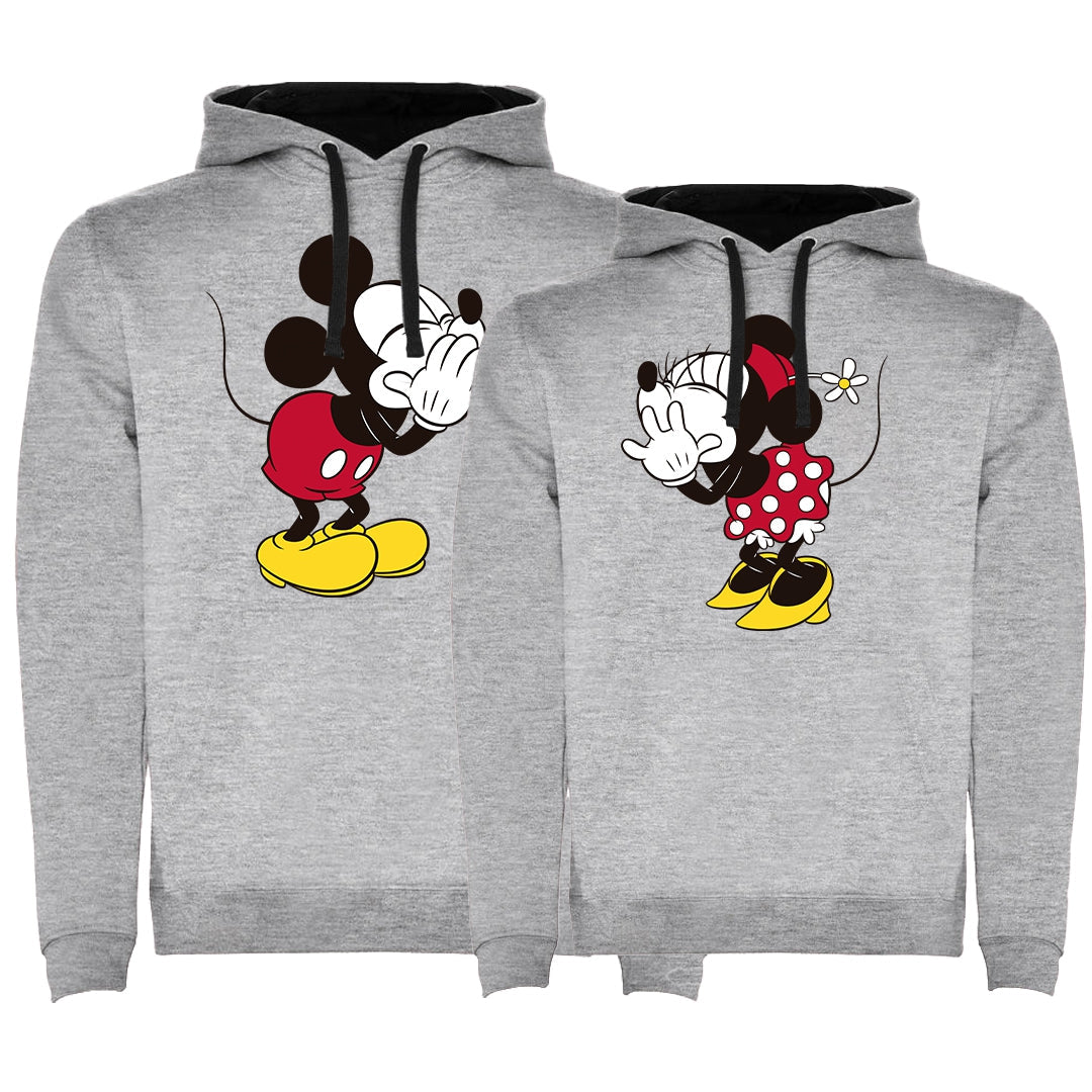 Sudadera premium Mickey & Minnie secret bicolor