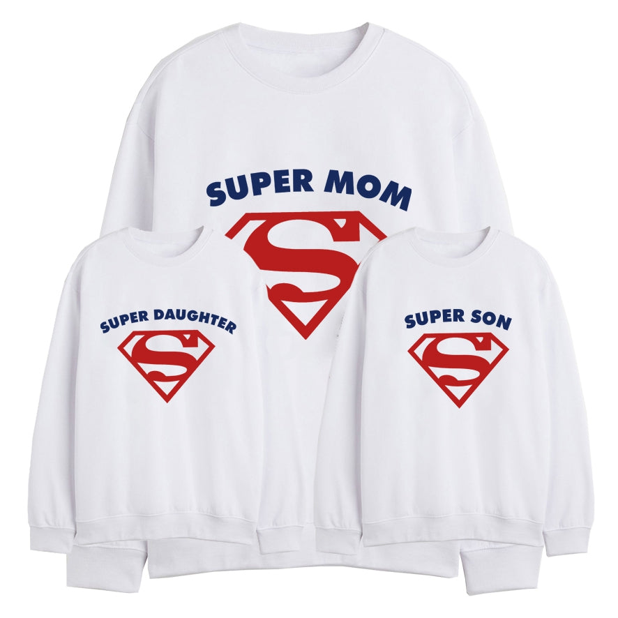 Sudadera Superdad, mom and children