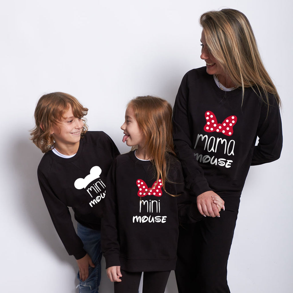 Sudadera Mama-daddy mouse mini mouse