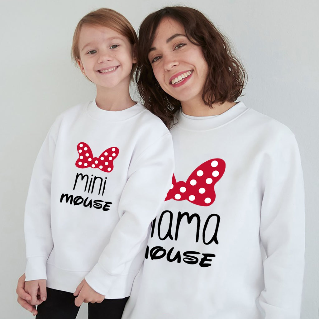 Sudadera Mama-daddy mouse mini mouse