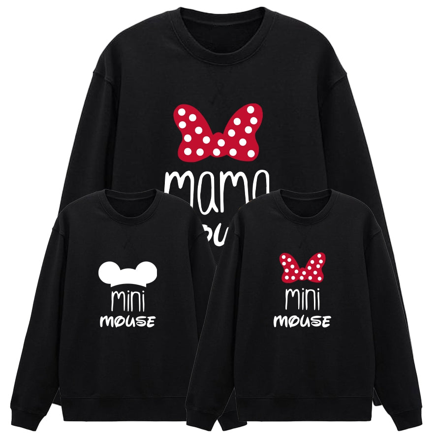 Sudadera Mama-daddy mouse mini mouse