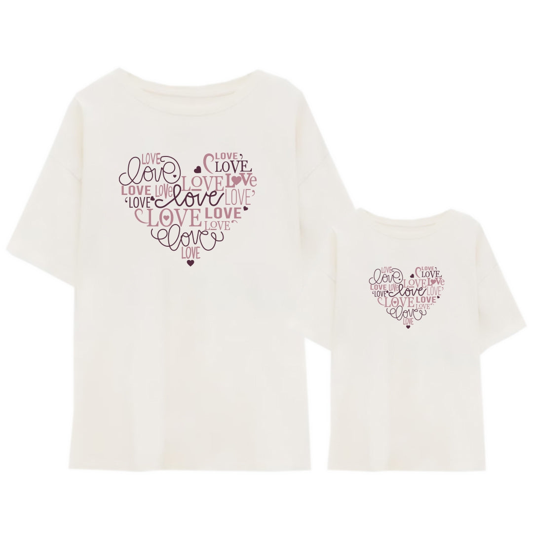 Camiseta Love heart