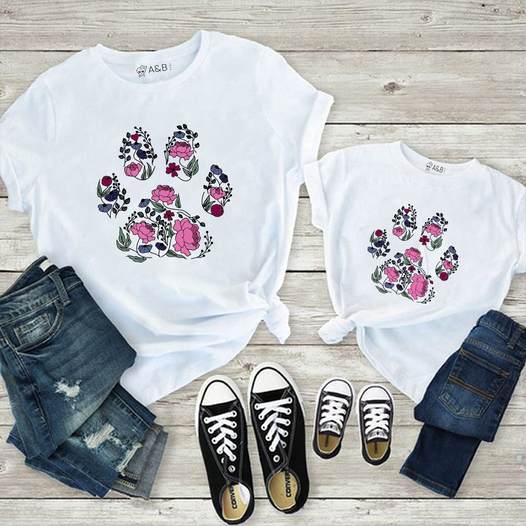 Camiseta Paw flower