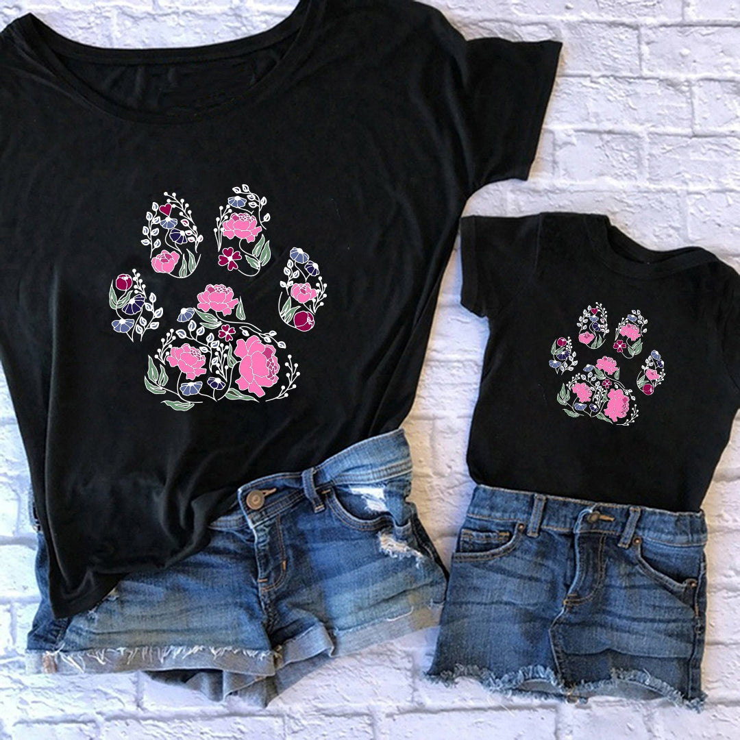 Camiseta Paw flower