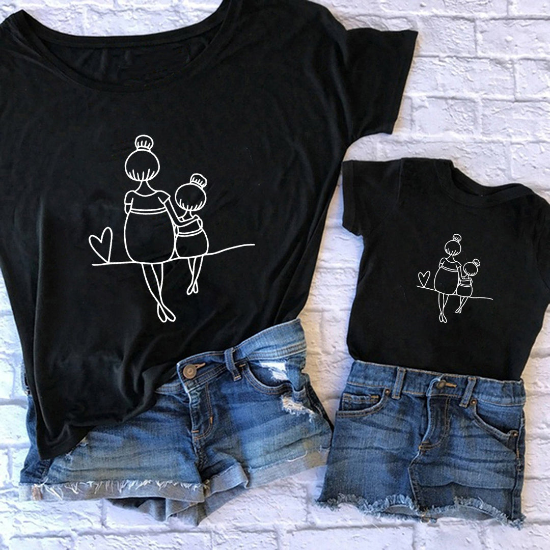 Camiseta mami y niña love