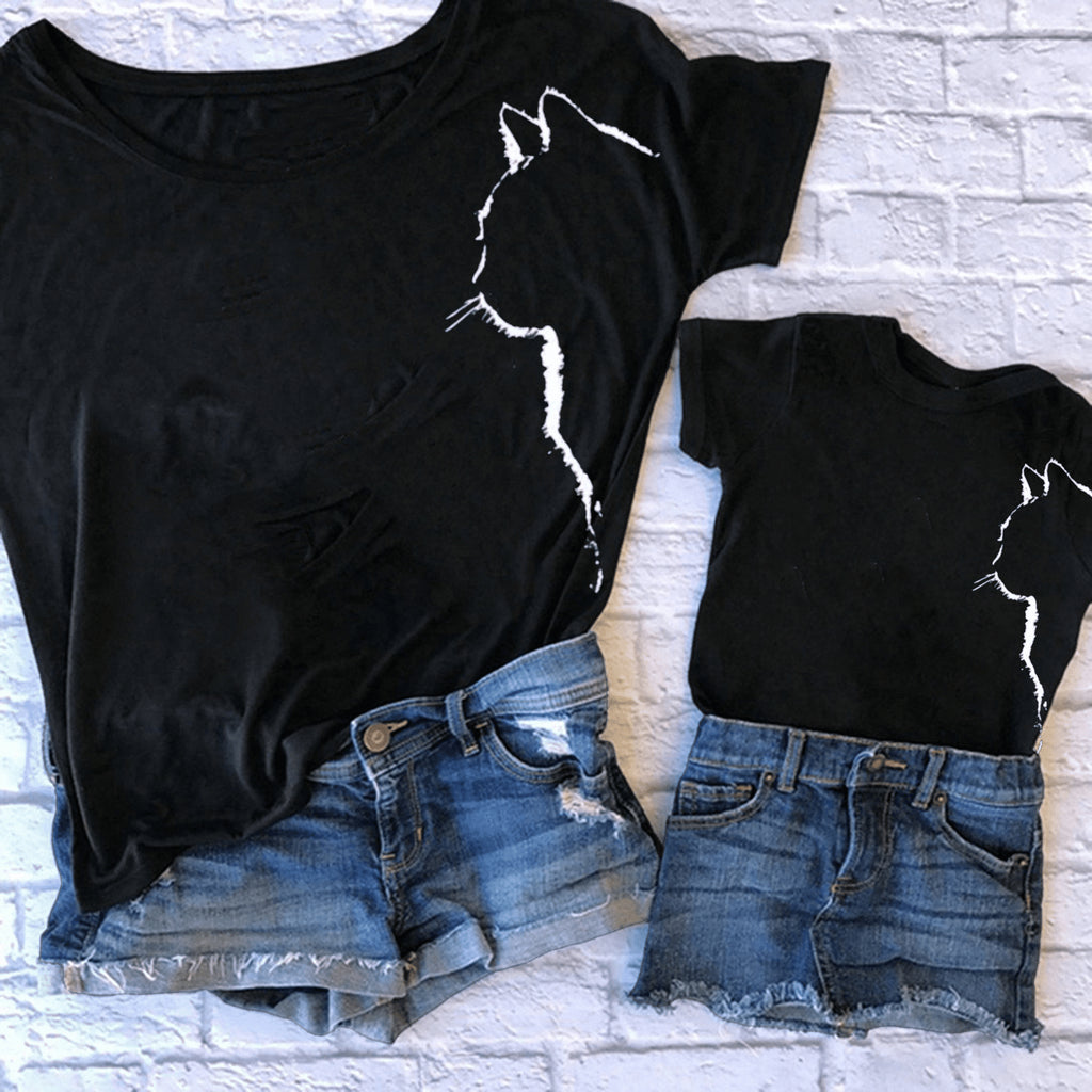 Camiseta Cat silhouette