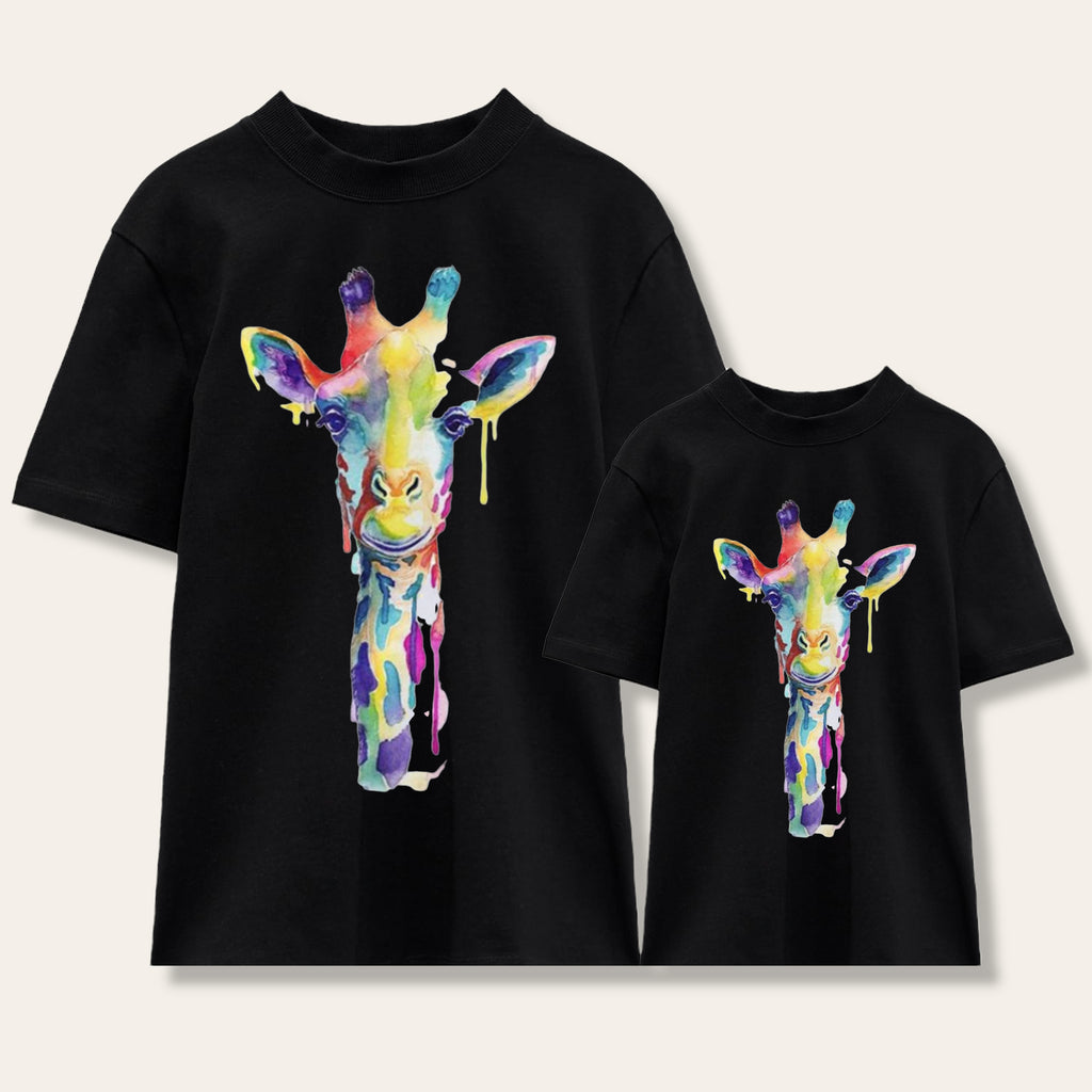 Camiseta Colored giraffe