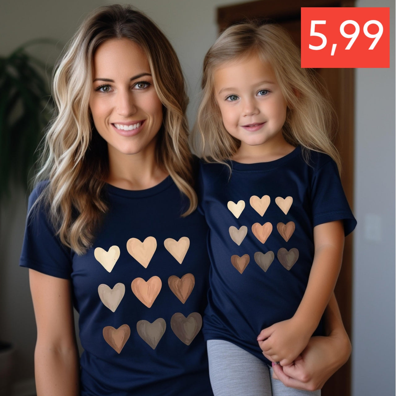 Camiseta Nine hearts